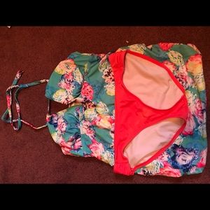 Pink blush maternity swim suit